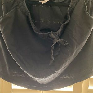 Caslon black t-shirt material skirt